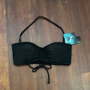 NWT Puma Black Bikini Swimsuit Bra Top